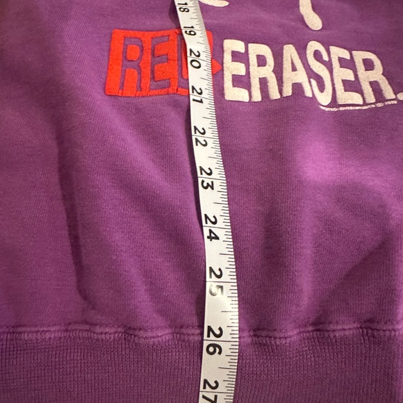 Red Eraser Vintage Sweatshirt Purple in good condition crewneck - Picture 11 of 11
